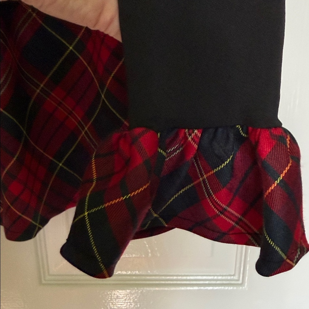 Plaid Ruffle Button-Up Blouse - Picture 4 of 5